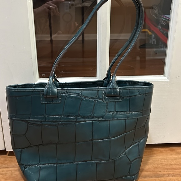 Deep teal Denison Dooney and Bourke collection hand bag.  Excellent condition. - Picture 3 of 3